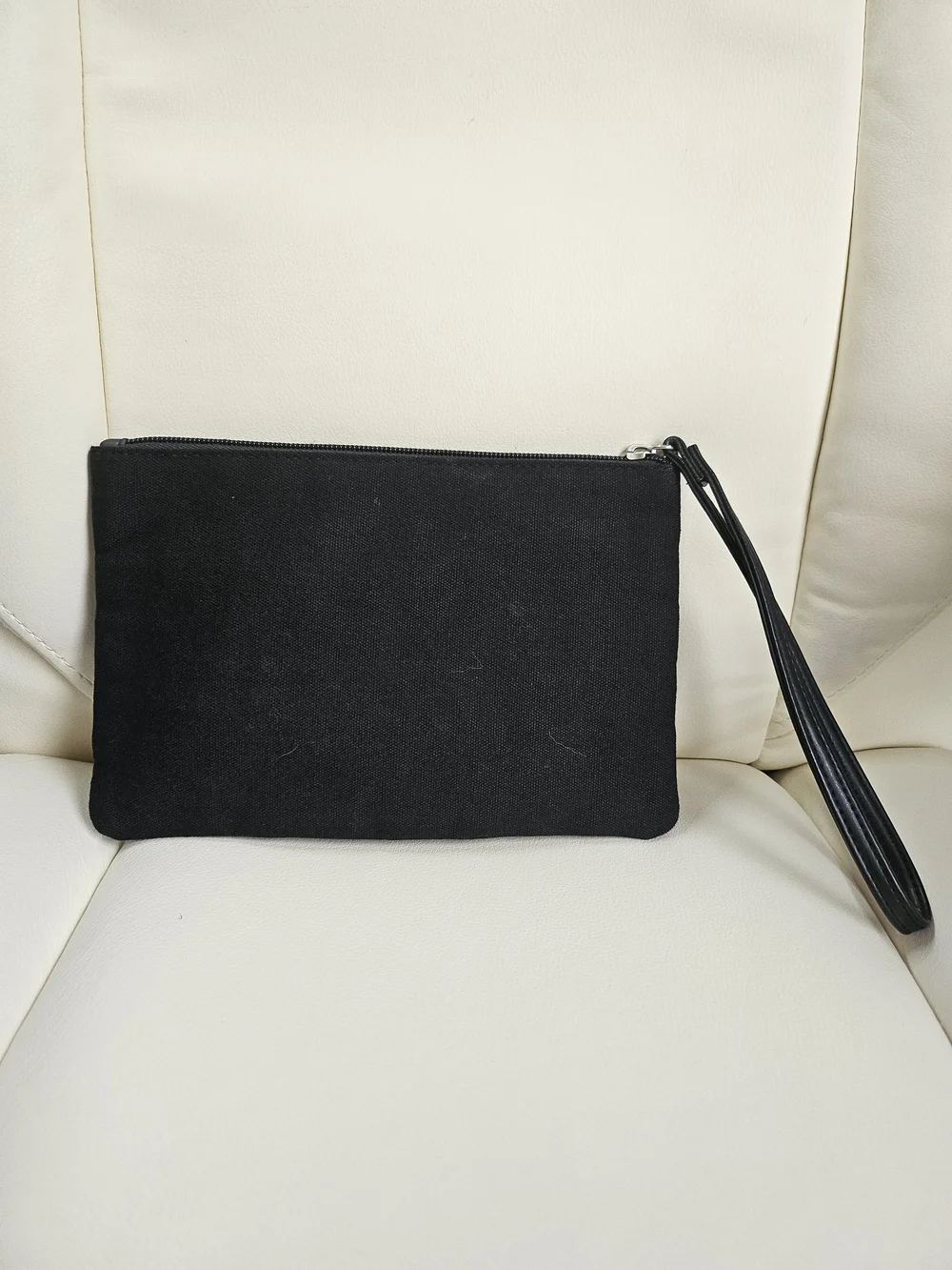 Victoria's Secret Black Sequin Logo Wristlet